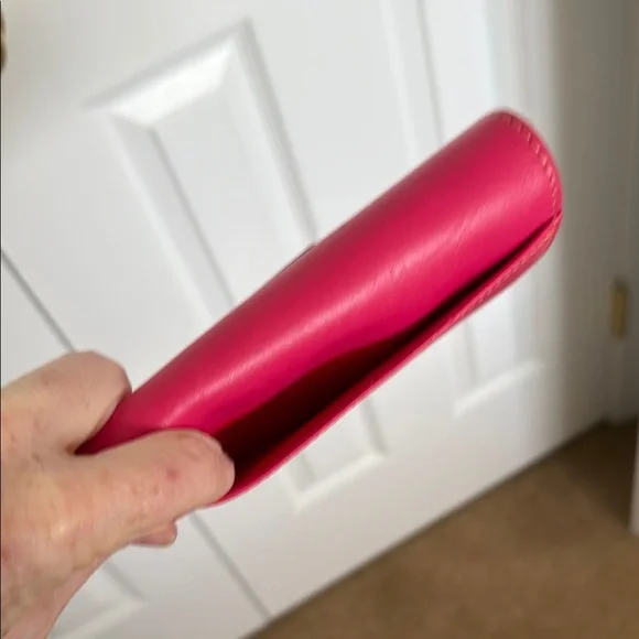 Dooney & Bourke Florentine Fuchsia Leather Wallet - Picture 3 of 5